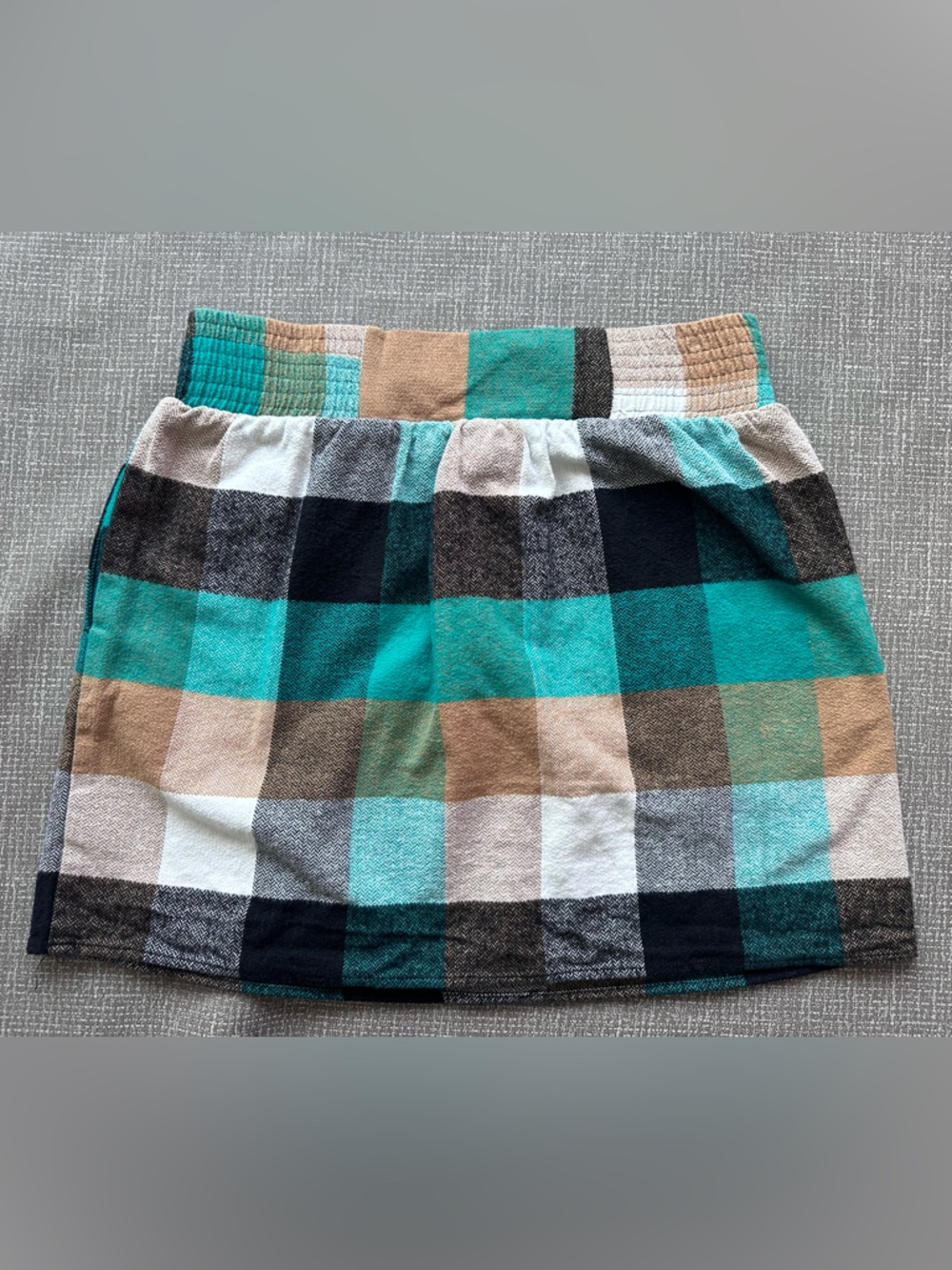 Kavu Cedar Skirt Plaid Flannel Mini Cottagecore Pockets Womens Sml Size